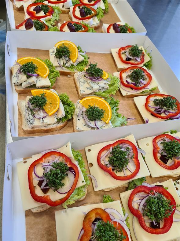 Smørrebrød med ost